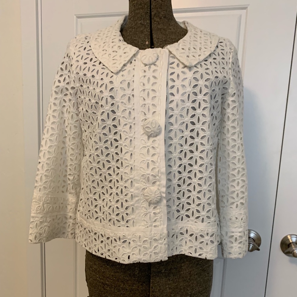 White Eyelet Jacket